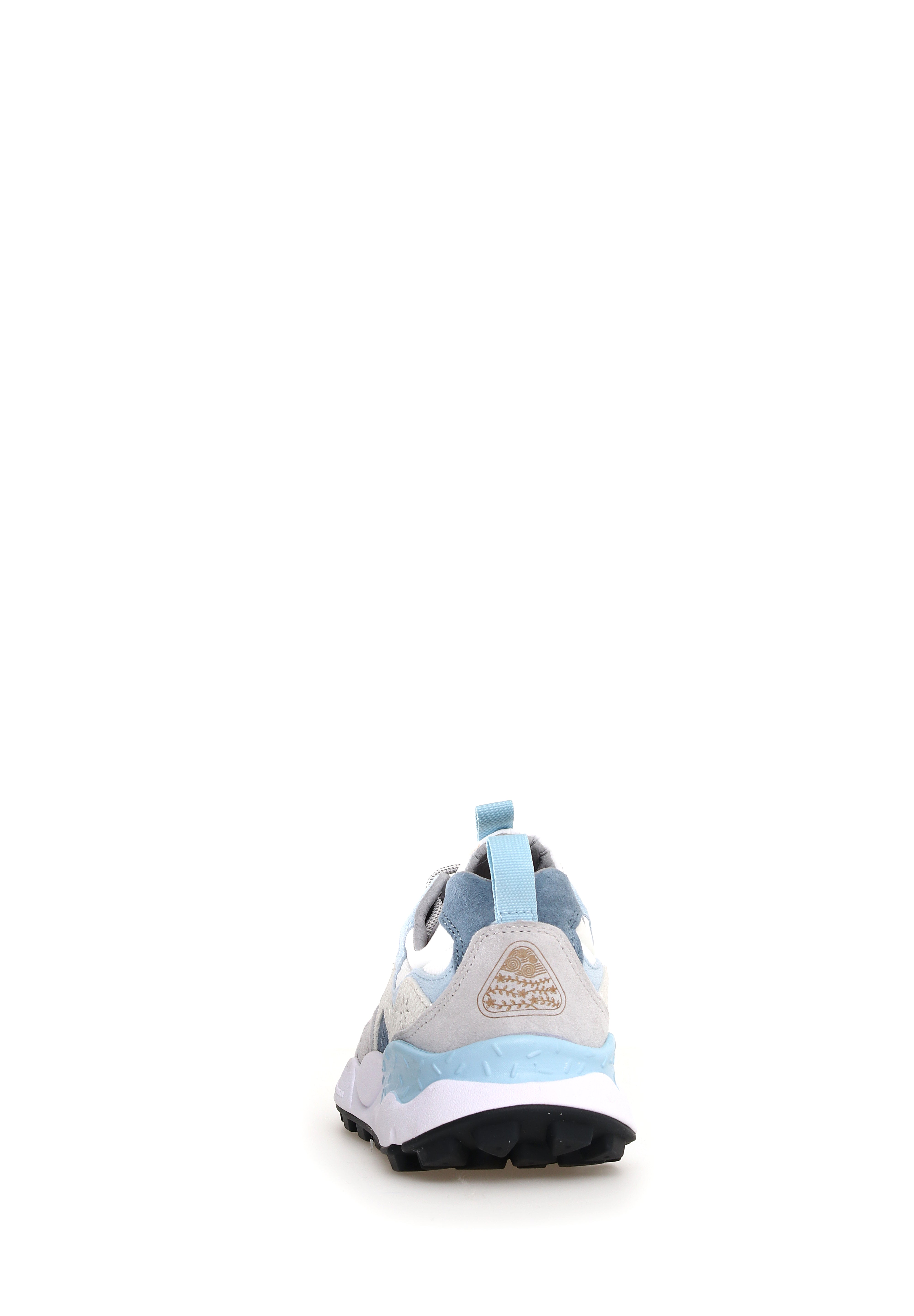 Yamano 3 Suede/Nylon/Crack Leather Celeste White Grey