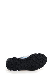 Yamano 3 Suede/Nylon/Crack Leather Celeste White Grey