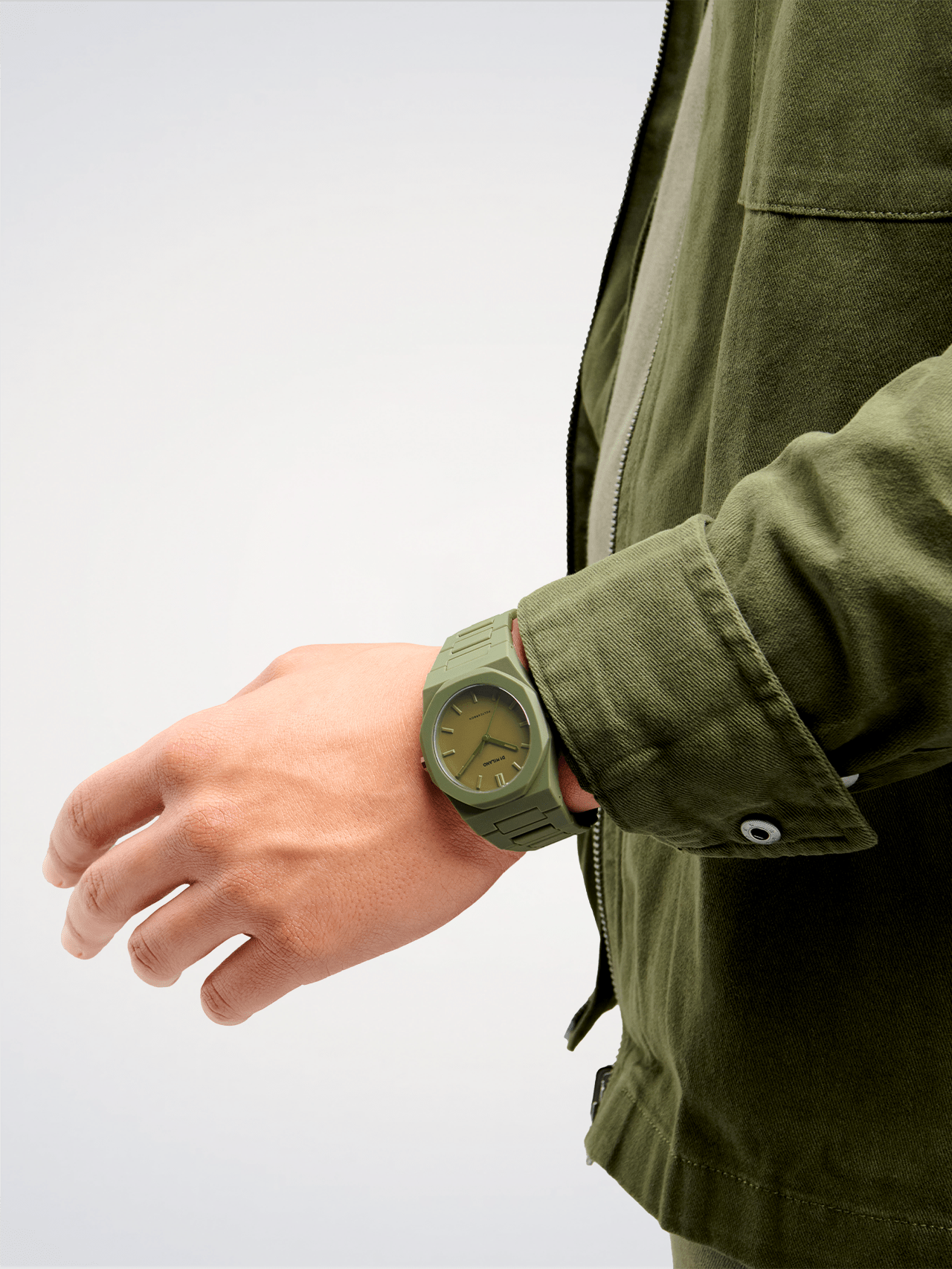 Reloj Military Green Polycarbon Watch 40.5mm