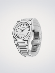 Reloj White Sketch Polycarbon Watch 40.5mm