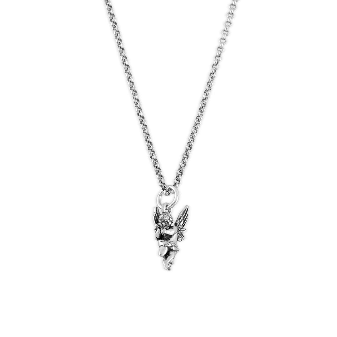 Silver Cherub Necklace