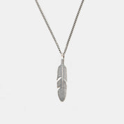 Silver Ethereal Feather Necklace
