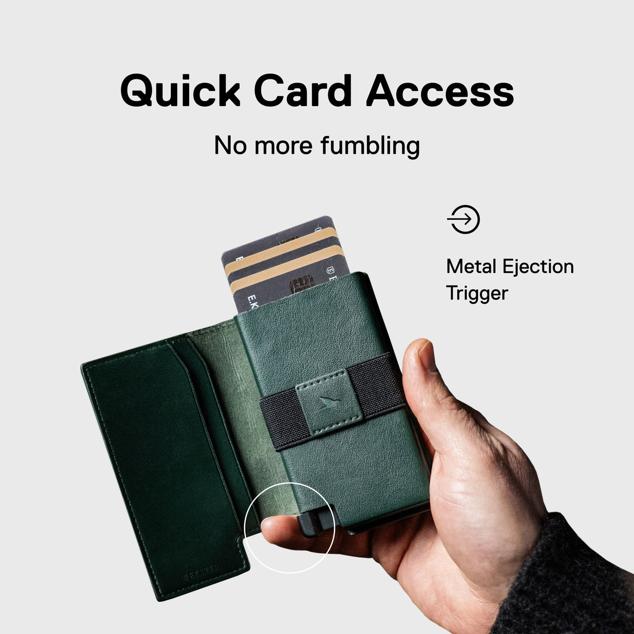 Ekster Wallet Pro Apple Skin Green