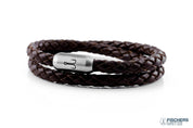 Leather Shrimp Fidel - Brown Braided
