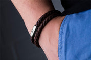 Leather Shrimp Fidel - Brown Braided