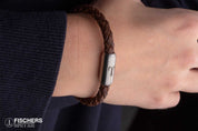 Leather Torpedo Crab Fiene - Black Braided