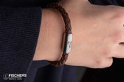 Leather Crab Fine - Brown Braided