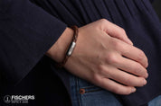 Leather Torpedo Crab Fiene - Black Braided