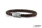 Leather Torpedo Crab Fiene - Black Braided