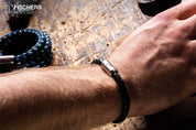 Leather Crab Fernanda - Black Braided