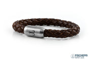 Leather Mackerel Fidel - Brown Braided
