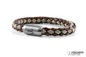 Leather Mackerel Fedor - Brown Nature Braided