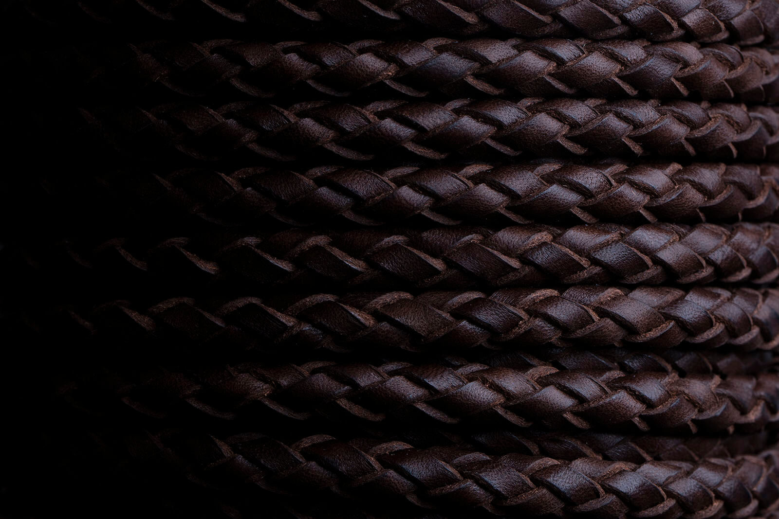 Leather Mackerel Fidel - Brown Braided